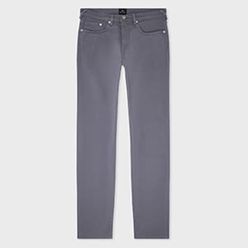 Tapered-Fit Mid Grey Garment-Dyed Organic Cotton-Stretch Jeans