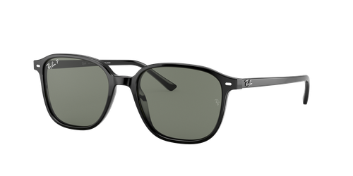 Ray-Ban Unisex Sunglass RB2193 Leonard -  Frame color: Black, Lens color: G-15 Green