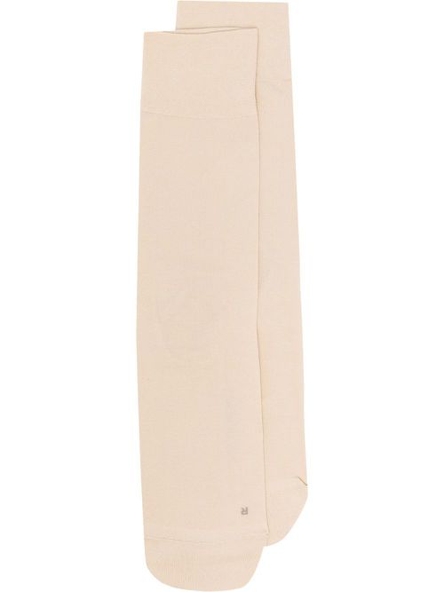 Logo-print detail ankle socks - Neutrals