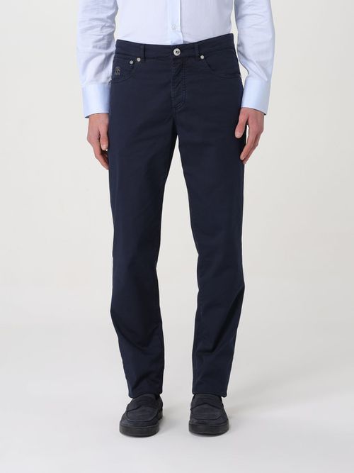 Pants Men color Blue