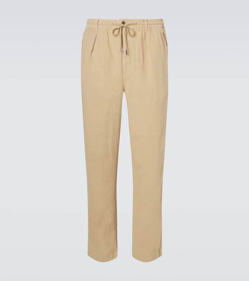 Linen straight pants