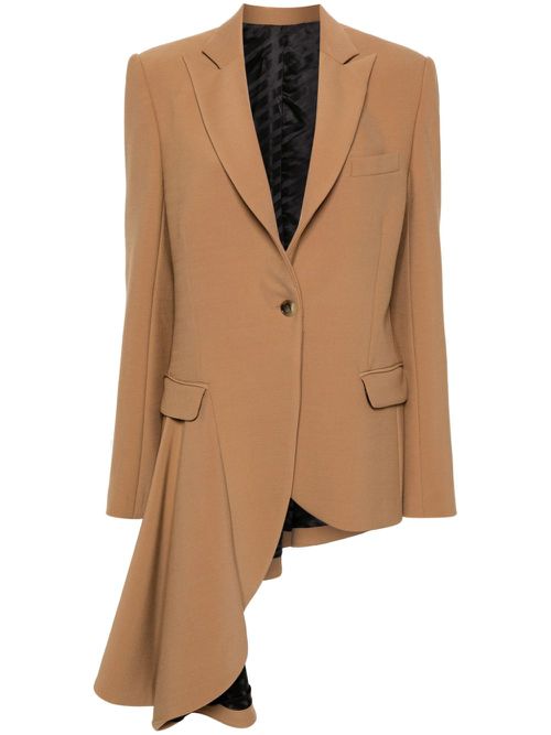 Asymmetric blazer - Brown