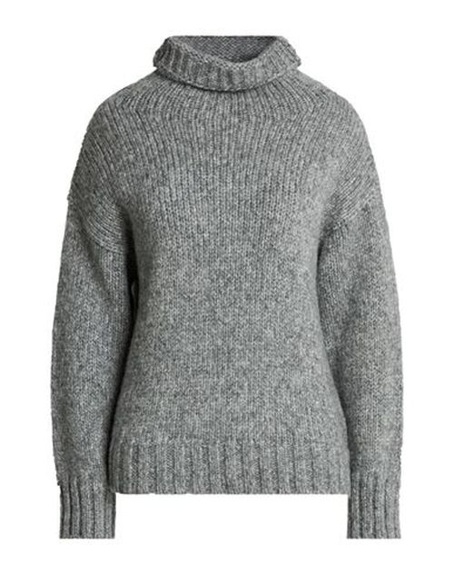 Woman Turtleneck Grey Size 10 Wool, Polyamide, Metal fiber