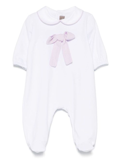 Little Bear bow-detail pajamas - White