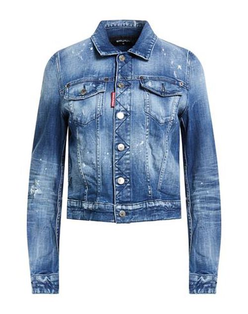 Woman Denim outerwear Blue Size 0 Cotton, Elastane