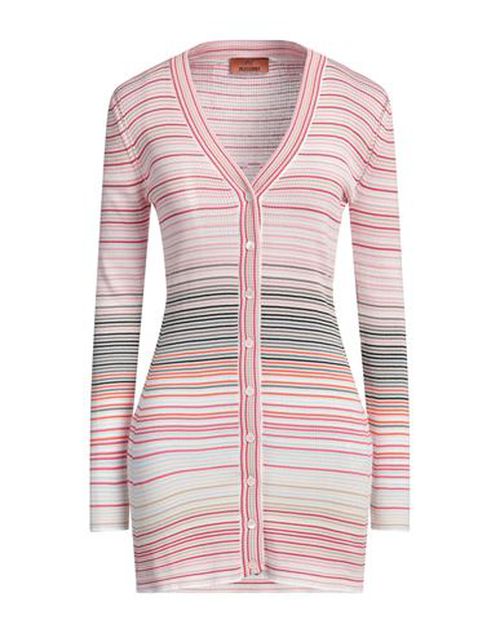 Missoni Woman Cardigan Pink Size 4 Cotton, Viscose