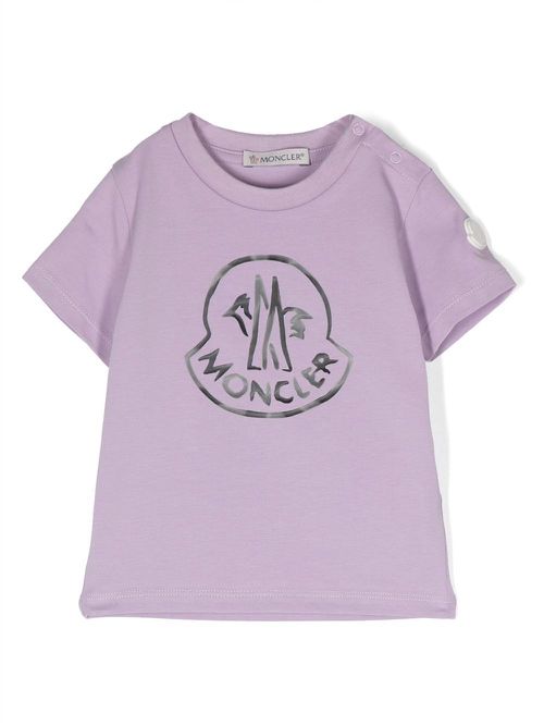 Logo-print short-sleeve T-shirt - Purple