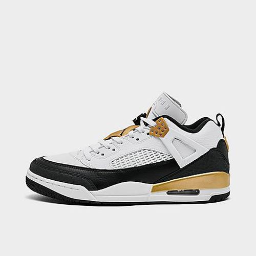 Men's Spizike Low Casual Shoes in White/Metallic Gold/Black