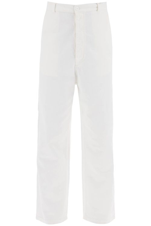 -Pantaloni In Bull Di Cotone-Uomo