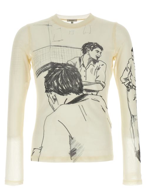 J. W. Anderson Long Sleeve Underpinning T-Shirt White