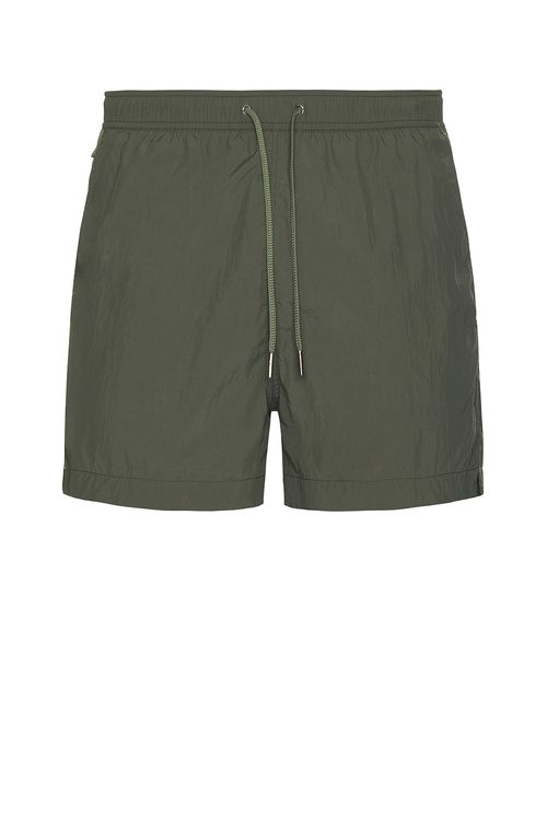 CDLP Parachute Nylon Swim Trunks in Iron Sage - Sage.  XL/1X also in