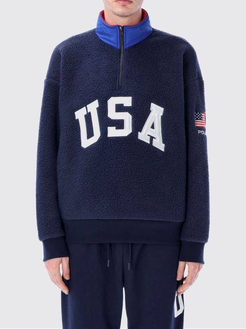 Sweatshirt Men color Blue