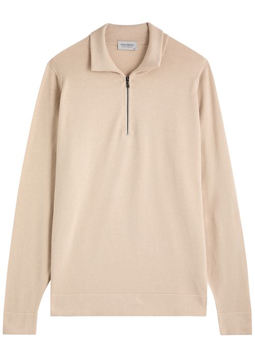 Leith Half-zip Cotton Jumper
