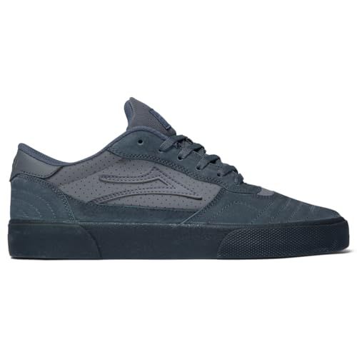 Lakai Telford Elite Men’s Skate Shoes – White Suede Cordura Spruce Skateboarding Shoes for Men –