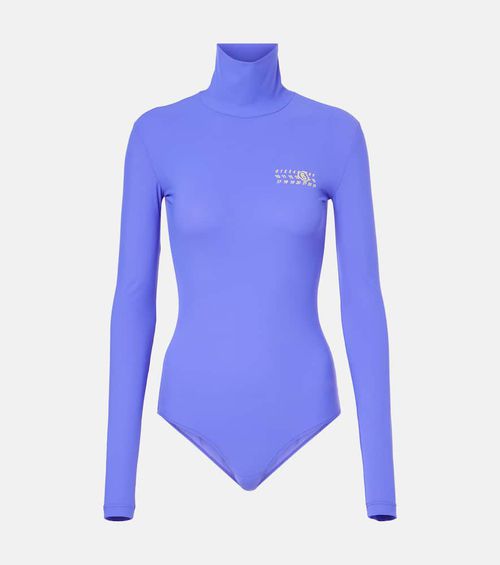 Logo jersey bodysuit