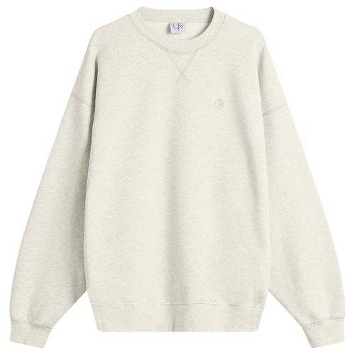Men's Frankie Crew Neck Sweatshirt in Ivory Grey Melange
