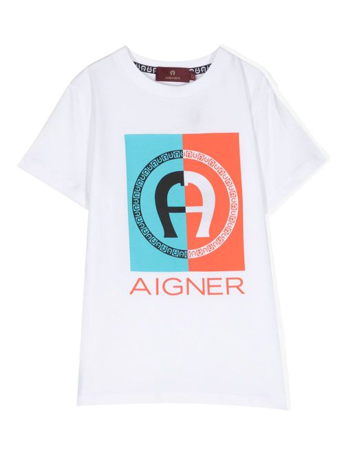 Logo-print cotton T-shirt - White