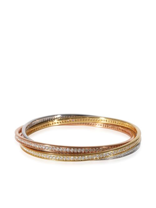 18kt rose gold Trinity diamond bracelet