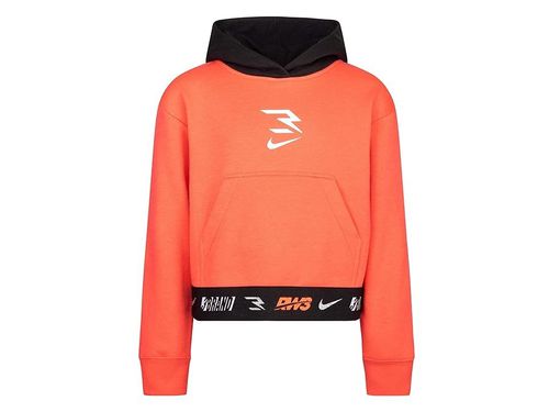 3BRAND Cropped Hoodie Girls Pink Cotton Kangaroo Pocket Pullover GBO242