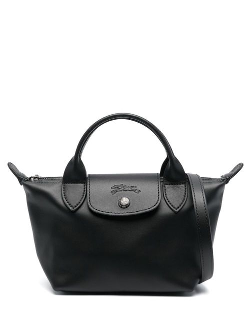 Le Pliage leather mini bag - Black