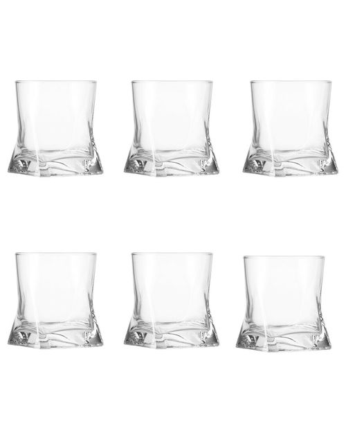 10 Strawberry Street Set of 6 Gotico Glassware: Double Old Fashioned