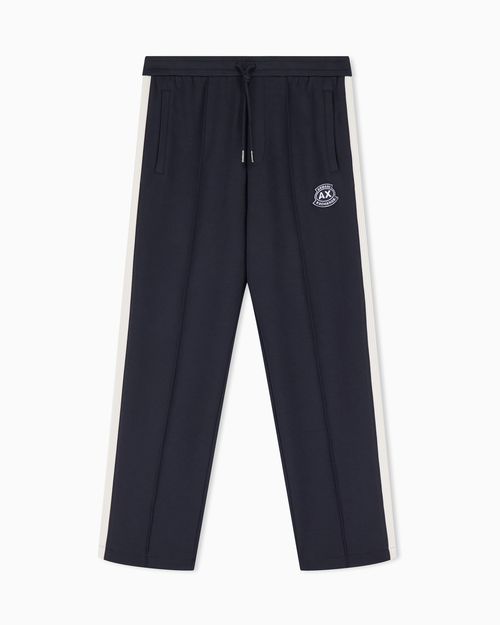 Jogger trousers in bonded fabric