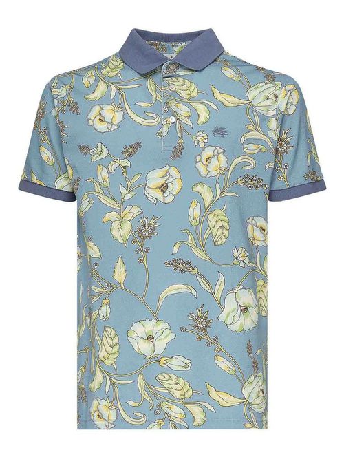 Floral Print Polo Shirt