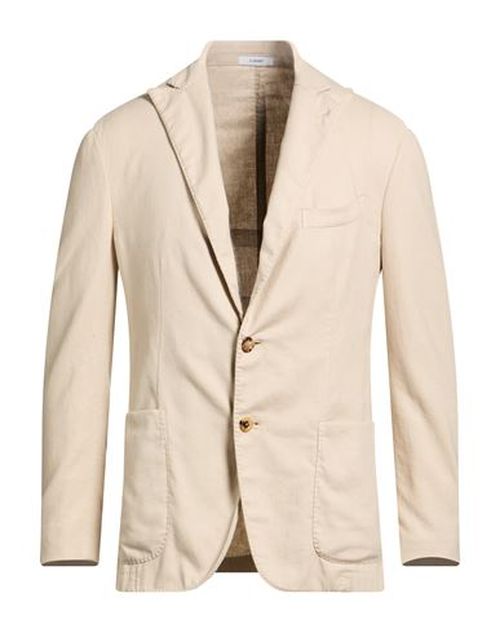 Man Blazer Beige Size 40 Cotton, Linen, Polyester, Elastane