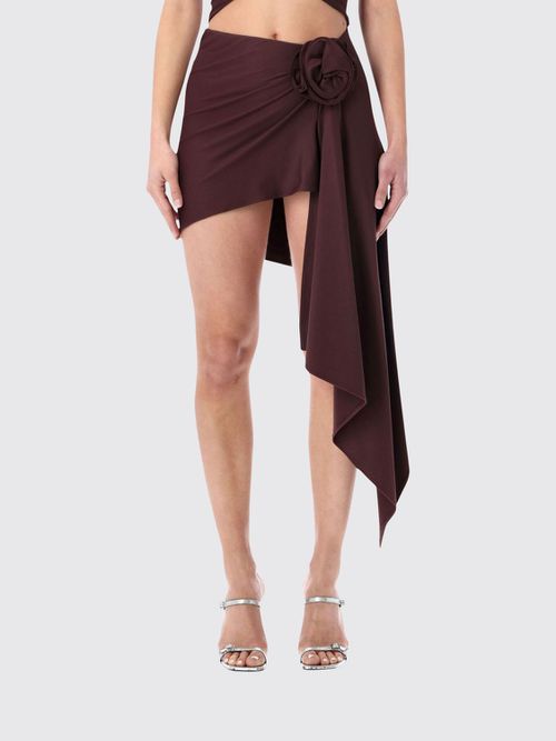 Skirt Woman color Burgundy