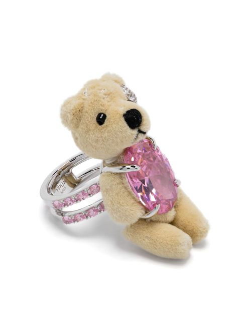 Teddy-bear gemstone ring - Neutrals