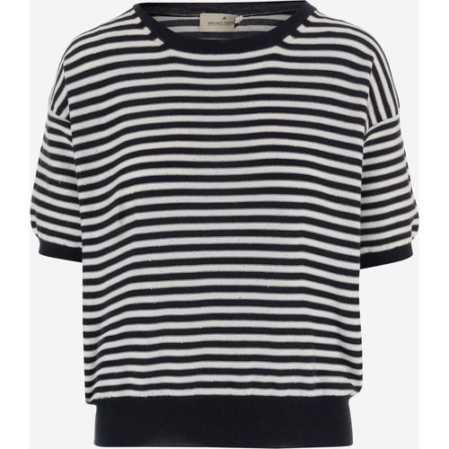 Pull en coton rayé Bruno Manetti