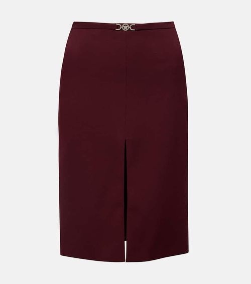 Medusa wool gabardine pencil skirt